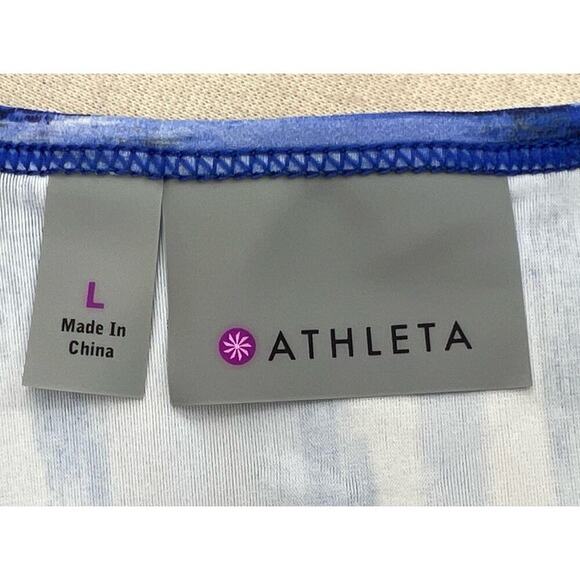 NWT~Athleta Women’s Swim Wailea Long Sleeve Rashguard Blue Size Large - Picture 12 of 14